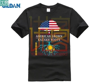 

ROOTS SHIRT American Grown with Kazakh Roots - Kazakhstan Design T-Shirt