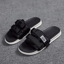 Популярная мужская пляжная повседневная обувь; удобные мягкие тапочки; мужские хлопковые тапочки; мужские черные и белые водонепроницаемые Тапочки