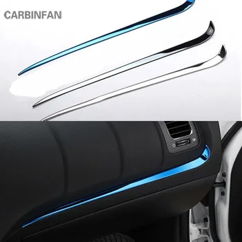 

stainless car Co-pilot Dashboard Trims central control Sticker sequins Decorative car stylings For Kia k3 2012-2017 C1454