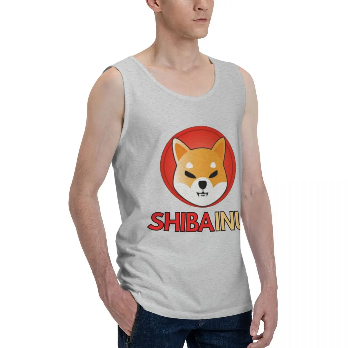 Мужская майка Shib Coin Shiba Inu крипто( 2) Мужской жилет Doge Lover повседневный с