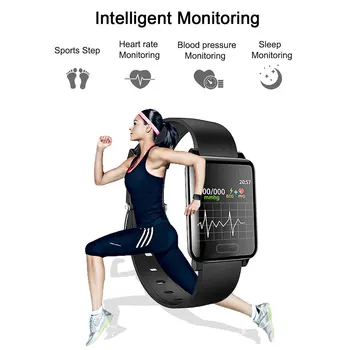 

Heart Rate Monitor Smart Band Smart Bracelet Blood Pressure Measurement Color Screen Fitness Tracker Watch IP67 Waterproof
