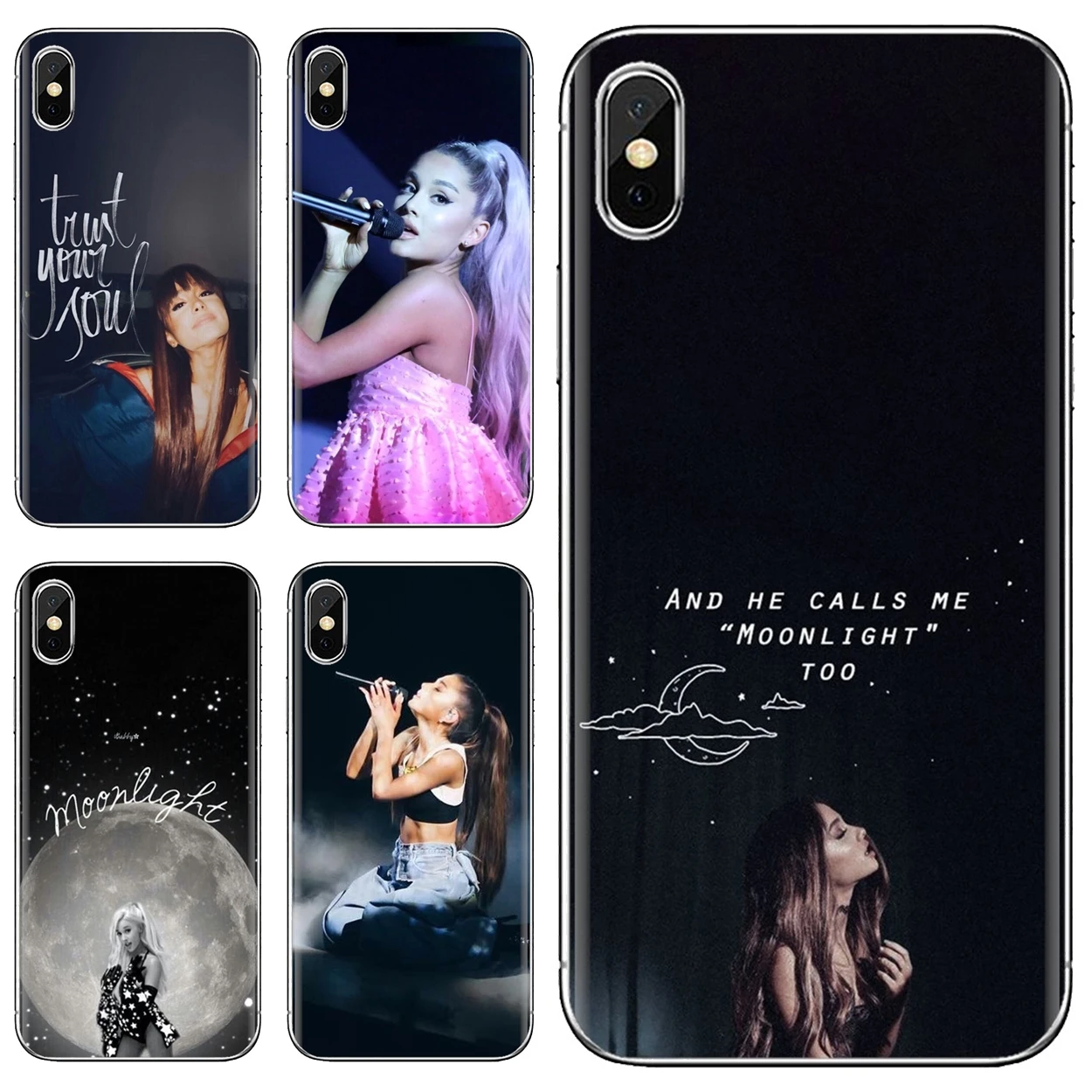 Мягкий чехол для Huawei P8 P9 P10 P20 P30 P Smart 2019 Honor Mate 9 10 20 8X 7A 7C Pro Lite art sexy beauty singer Ariana Grande |