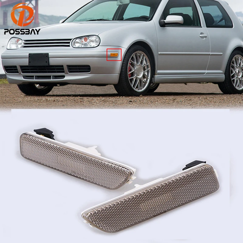 Боковые габаритные огни переднего бампера POSSBAY для VW Jetta 1999/2000/2001/2002/2003 2009 сменный