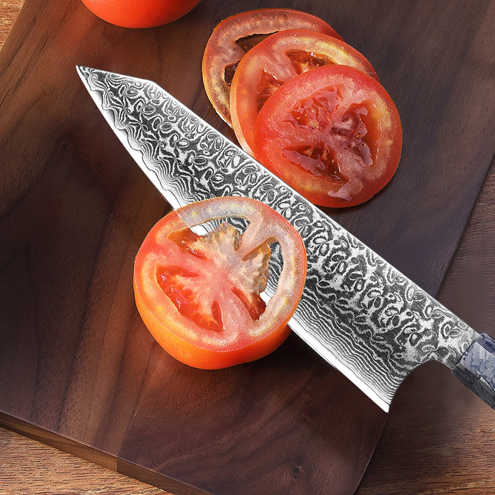 Carbon Fiber & Damascus Chef's Knife