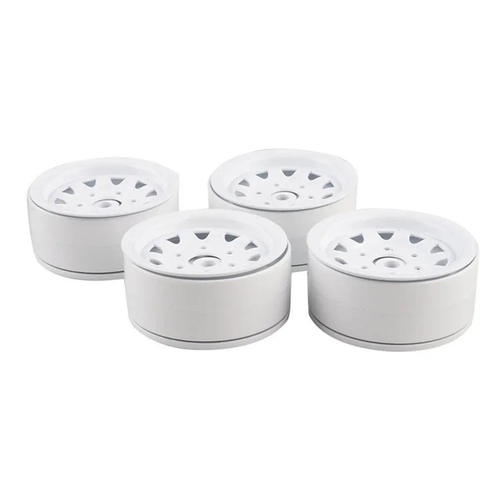 

4PCS 1.9-inch Heavy Metal Lock Tire Hub Wheels Rim Set For TRX4 Axial SCX10 90046 D90 RC Crawler Car Accessories