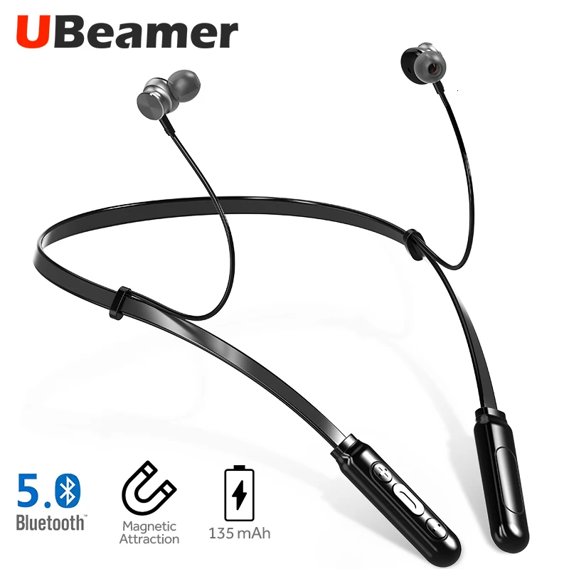 Ubeamer Q9 наушники Bluetooth V5.0 водонепроницаемые Висячие Наушники Беспроводная гарнитура HIFI микрофон