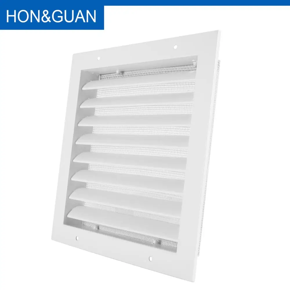 

Hon&Guan Ventilation Exhaust Grille Wall Ceiling Air Vent Grill Ducting Cover Outlet for Heating & Cooling Vents Aluminum Alloy