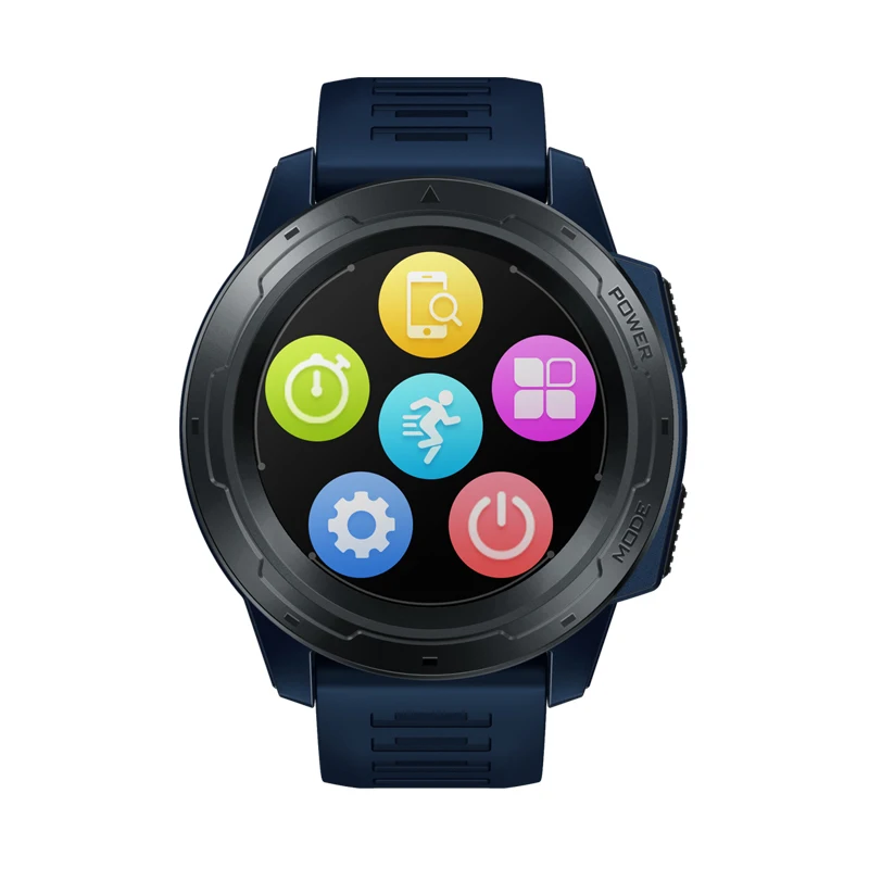Vibe 5 Pro 1,3 ''ips сенсорный экран Смарт Bluetooth часы IP67 водонепроницаемый пылезащитный сердечный ритм звонки сообщения напоминание мульти-спорт - Цвет: Blue