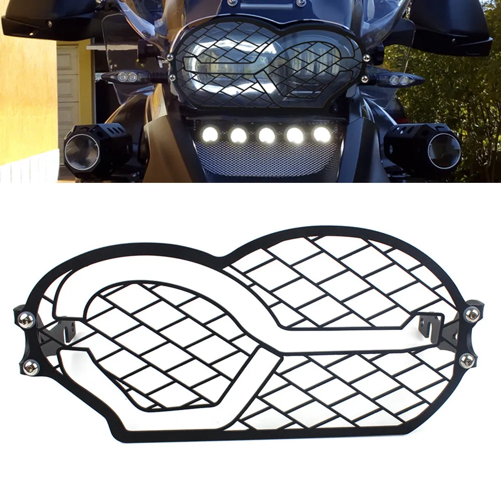 Защитная сетка для передней светодиодной фары мотоцикла черная R1200GS Adventure 2013 2014