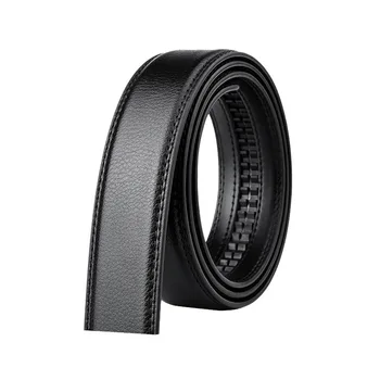 

Luxury 3.5cm Men Leather Belt No Buckle Wide Belt Durable Without Automatic Buckle Strap Wear-resistant Smooth Business Men Belt