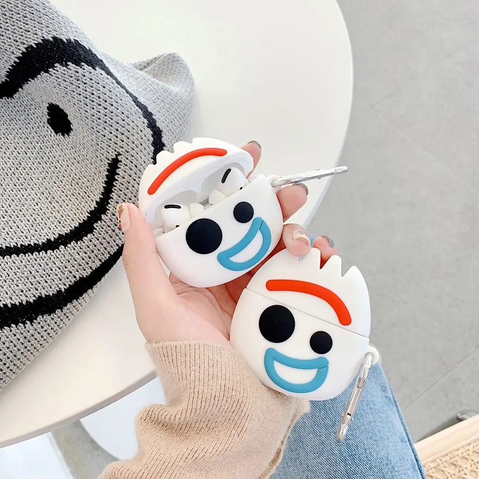 3D чехол для наушников для Airpods Pro Чехол силиконовый милый лягушка Ститч Мультяшные наушники/Earpods чехол для Apple Air pods Pro 3 чехол s