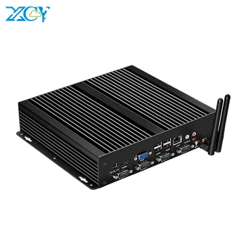 

XCY Fanless Industrial Mini PC Intel Core i5 3317U DDR3L RAM mSATA SSD 4x RS232 8xUSB Gigabit LAN HDMI VGA WiFi Windows Linux