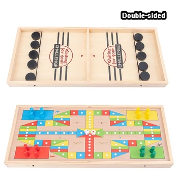

Table Desktop Battle 2 In 1 Ice Hockey Game Catapult Chess Parent-child Interactive Game 1 Set