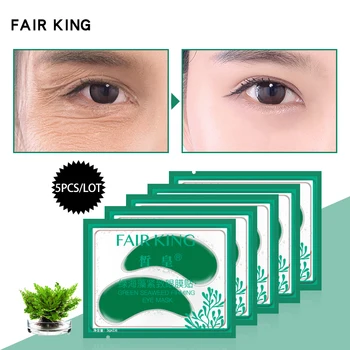 

5Pair/Lot Green Seaweed Firming Eye Mask Eye Patches for The Eyes Crystal Green Masks Anti Dark Circle Eyelid Patch