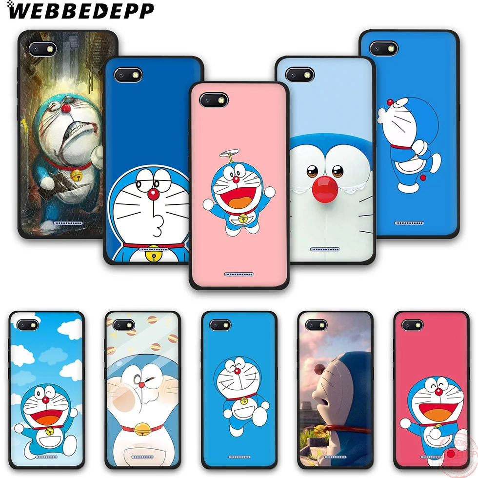 WEBBEDEPP Doraemon TPU чехол для телефона чехол-накладка Redmi Note 6Pro 7Pro 4A 4X 5 5A 6A 8A 7 S2 note 8 |