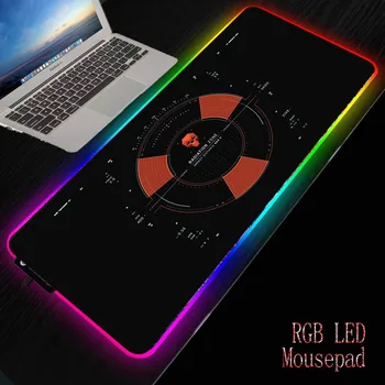 

Mairuige Movie Theme Dashboard RGB Gaming Mouse Pad Large Mouse Mat Computer Mousepad Led Backlight Mause Pad Keyboard Desk Mat