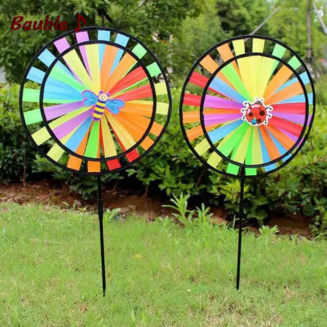 Colorful Polyester Wheel Windmill for Children Outdoor Activities and Garden Decoration Kids Windmill Toy 2