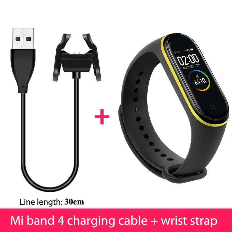 3466 USB зарядное устройство для Mi band 4 nfc Зарядка без разборки ремешка для xiaomi mi band 4 Replacemet ремешок Силиконовый браслет - Band Color: 3466