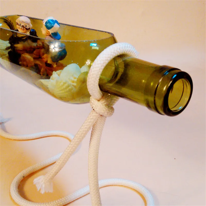 Волшебная Подвеска стеклянная декоративная бутылка и подставка для вина держатель бар декоративные горшки завод Декоративные садовые цветы бутылка