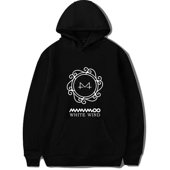 

KPOP MAMAMOO Album WHITE WIND Wheel In Same Hoodie Plus Velvet Loose Men And Women Youth Casual Wear Dropshipping