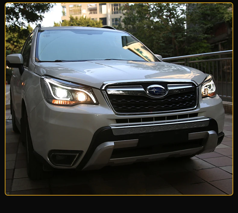 Автомобильный Стайлинг фар для Subaru Forester фары 2013- Головной фонарь светодиодный DRL Bi Xenon объектив Hid Высокий Низкий Луч