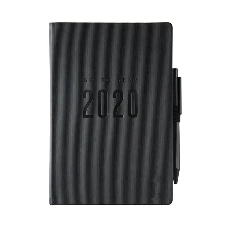 

Agenda 2020 Planner Organizer A5 Daily Weekly Notebook Manual Travel Notepad Pen