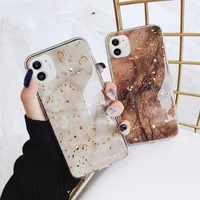 Kowkaka Marble Phone Case For iPhone 11 Pro Max X XR XS 6 6s 7 8 Plus 12 Mini Luxury Gold Foil Vintage Pattern Fundas Back Cover