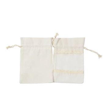 

20Pcs Flax Organza Bags Burlap Drawstring Pouch Christmas Gifts Bag Wedding Party Bags for Coffee Beans Candy Makeup Jewelry Pac