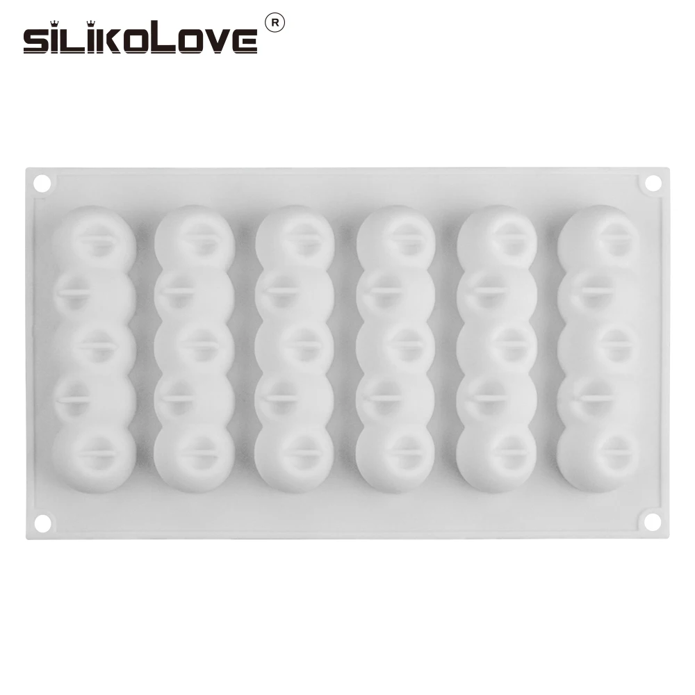 SILIKOLOVE 6 вогнутый шар силиконовая форма для торта в виде длинной ленты 3d