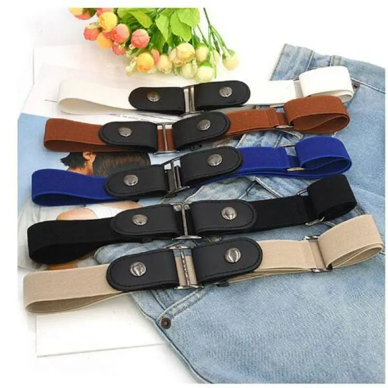 

Buckle-free Invisible Elastic Waist Belt For Jean Pants No Buckle Stretch Elastic Waist Belt Dresses No Hassle Belt DropShipping