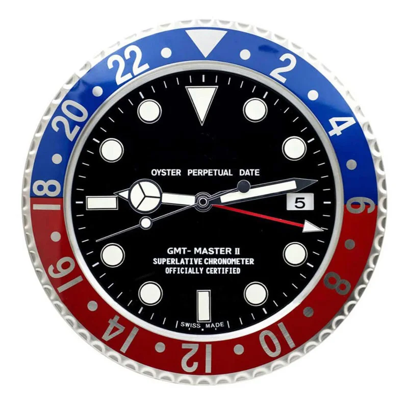 

top brand new wall clock watch on the wall metal clock