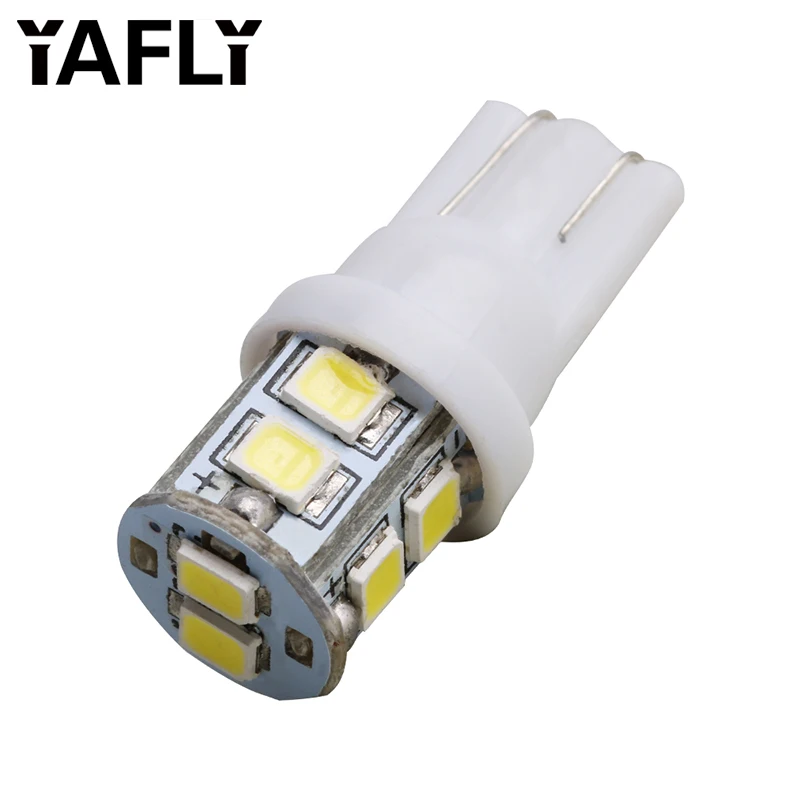 

YAFLY T10 Canbus Auto Wedge W5W LED T 10 For Car Light Bulbs 192 168 194 2825 158 10smd Lamp Clearance Interior Leds White Bulb