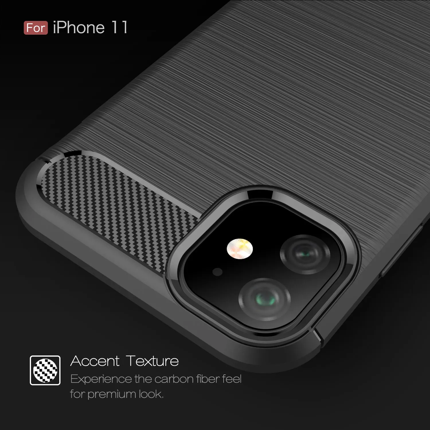 Чехол для телефона Apple Iphone 11 Pro Max Carbon Fiber TPU силиконовый чехол для телефона