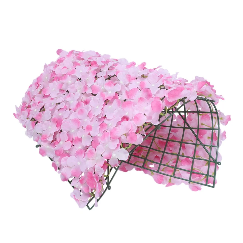 Promotion! 2Pcs Noble Carpet Type Hydrangea DIY Wedding Setting Wall Decoration Road Led Flower T Stage Decoration Photo Backgro