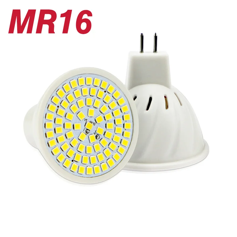 Светодиодная лампа GU10 E27 E14 MR16 3 Вт 5 7 220 в 240 В 6 шт./Лот светодиодная SMD 2835 48