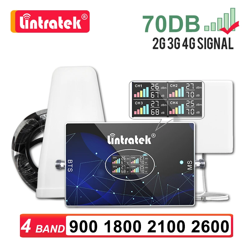 New Four Band Signal Repeater GSM 2G 3G 4G