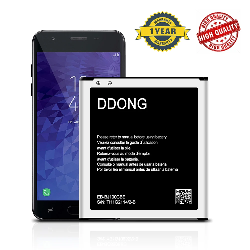 Аккумулятор емкостью 1850 мАч для Samsung Galaxy J1 j100 J100F/D J100FN J100H J100M NFC | Мобильные
