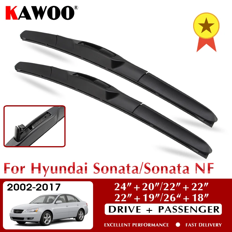 KAWOO For Hyundai Sonata/Sonata NF Car Soft Natural Rubber Windshield