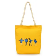 HARJOBEN Сумка-тоут из пеньковой веревки, Эко сумка для покупок, Холщовая Сумка-переноска, Подарочная сумка-тоут Beetlemania