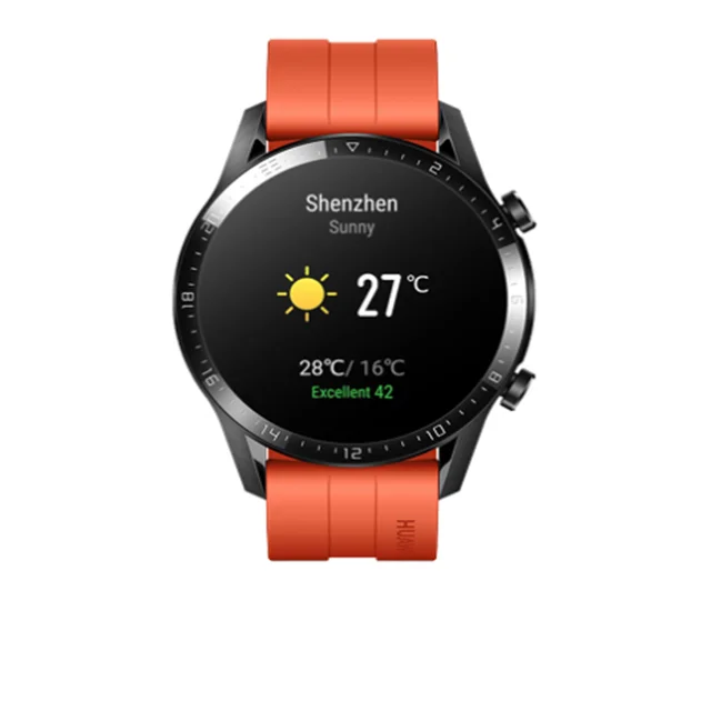 Черный Новейшие часы huawei GT 2, умные часы с Bluetooth, умные часы 5,1, умные часы с функцией звонка и сердечного ритма - Цвет: Черный