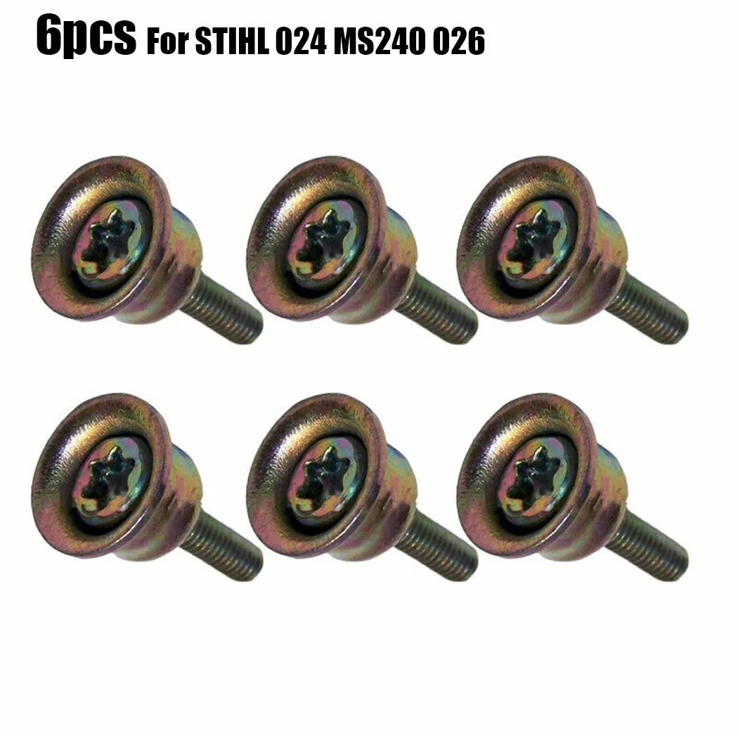 6 Pcs Screw Carburetor Kit Replacement Accessories For Stihl 024 MS240 026 MS260 Replacement OEM#:0000 790 6100 Garden Tool Part best gloves for thorns