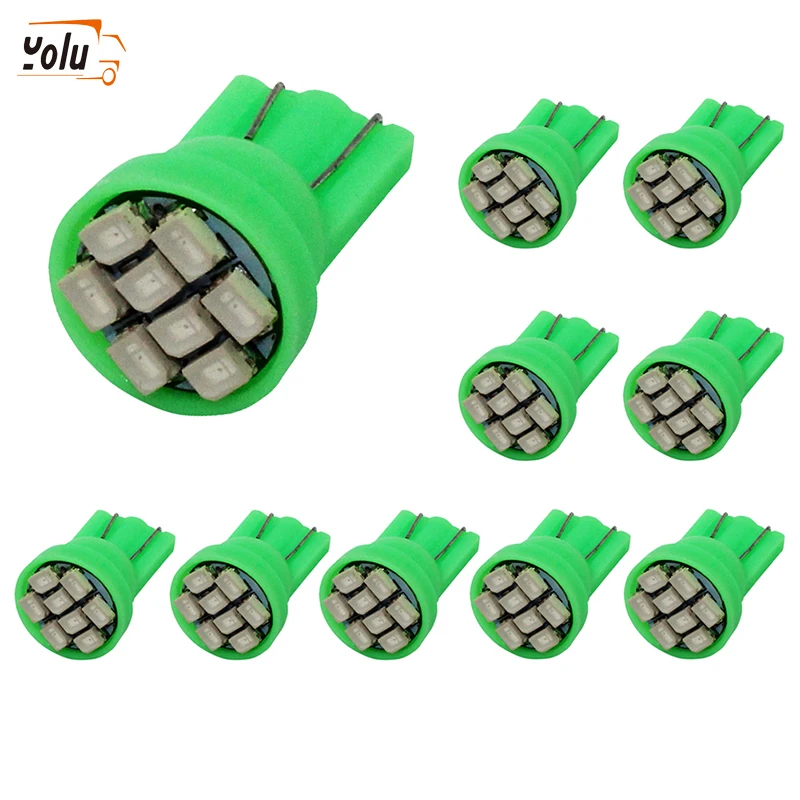 Yolu T10 1206 W5W салона светодиодный клин инструменты для дверцы боковая лампа фонарь
