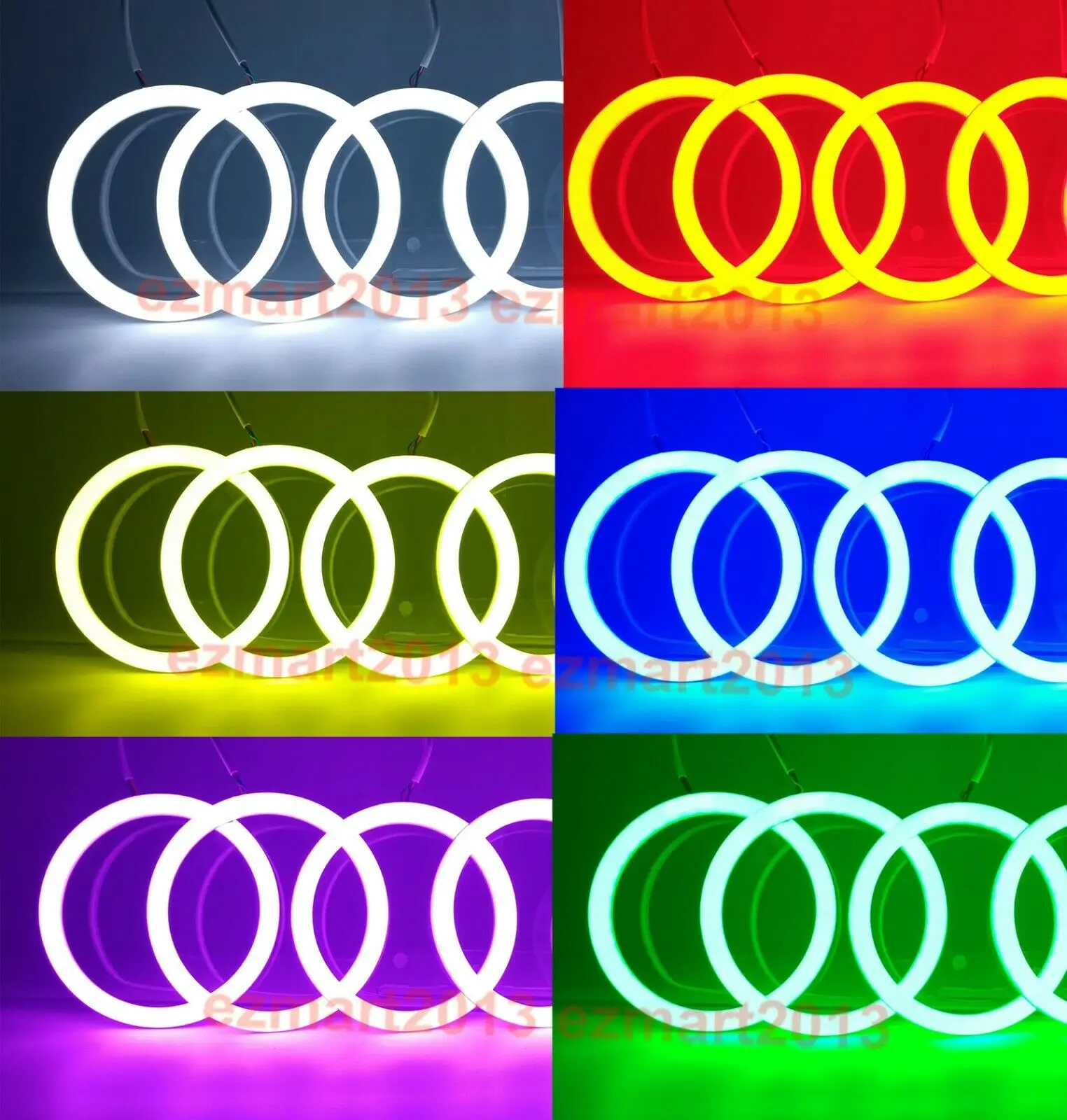 Светодиодный RGB светильник из хлопка кольца с ангельским глазом и ореолом
