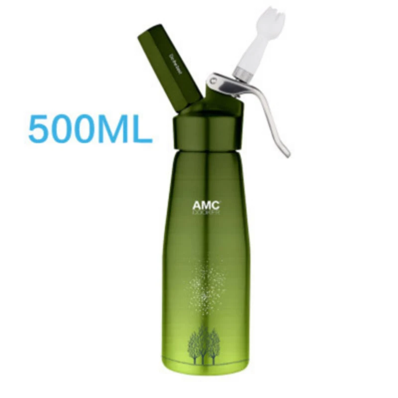 as picture 500ml Высшее качество 500 мл Ручной Дозатор Для взбитых сливок, кремовый Виппер с насадки для украшения капельницы десертные мини десертные чашки - Цвет: as picture 500ml