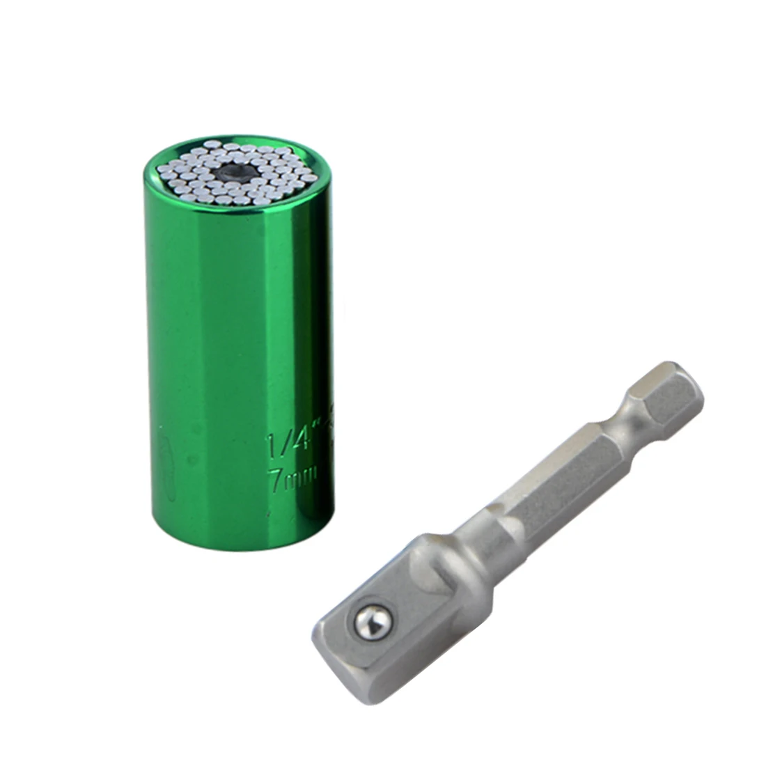 Универсальный динамометрический ключ набор многофункциональная головка ключ втулка разъем 7-19 мм шатун трещотка гаечный ключ мощность дрель наборы - Цвет: Зеленый