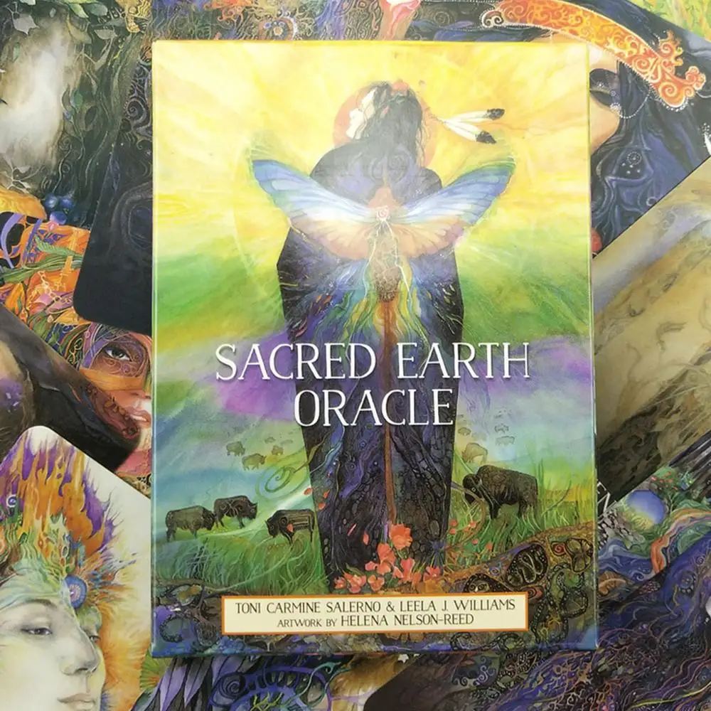 

100% Brand New and High Quality Sacred Earth Oracle Cards English Version 45-Card Deck Tarot Divination Fate Board Game