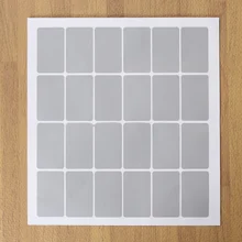 

1 Sheet Scratch-off Labels Stickers Personality Creative DIY Labels Message Notes (Silver Grey, 24 Lables Per Sheet)