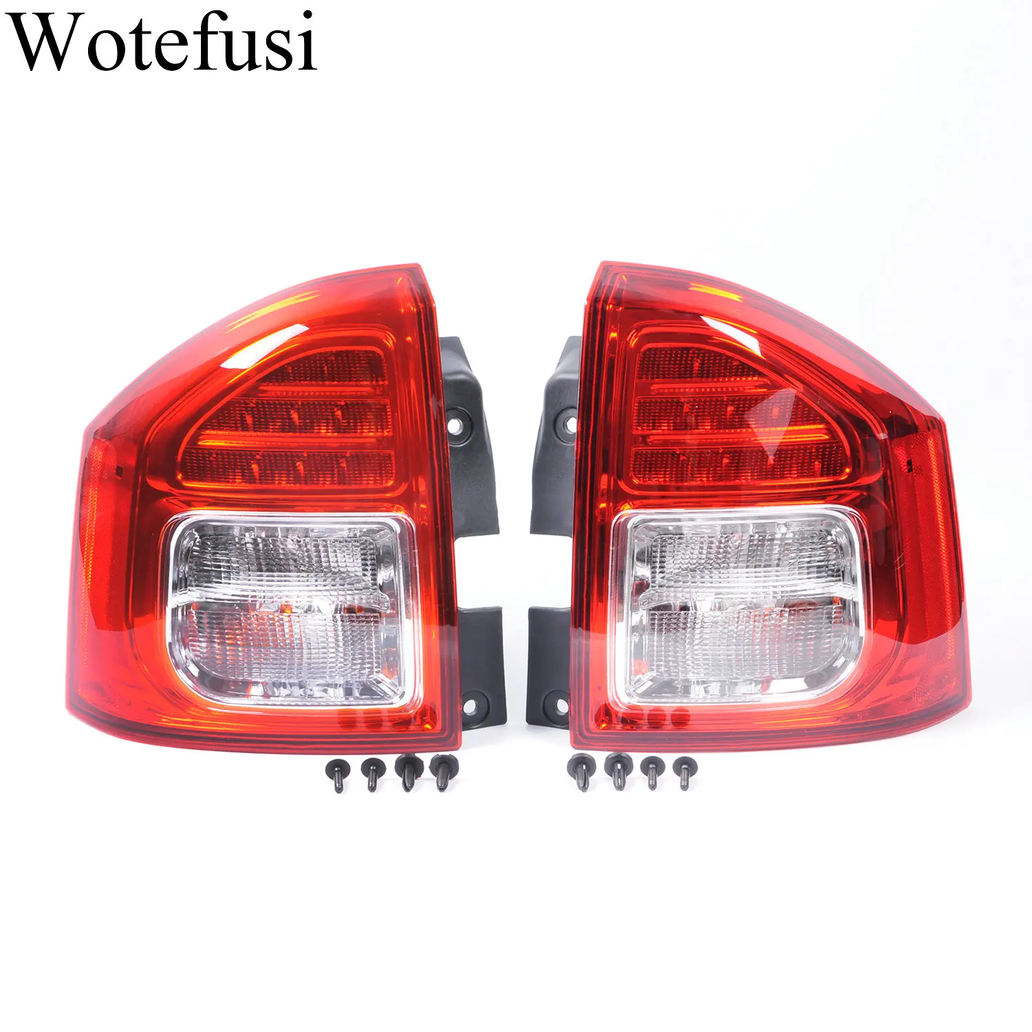 Wotefusi 2 шт. автомобильные ABS пластиковые задние фонари подходят для Jeep Compass 2011 2012 2013