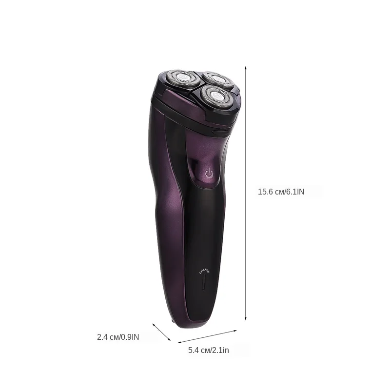 USB Перезаряжаемый триммер для бороды, Мужская бритва для удаления волос, электробритва, 3D тройное плавающее лезвие, станок для бритья, триммер для лица