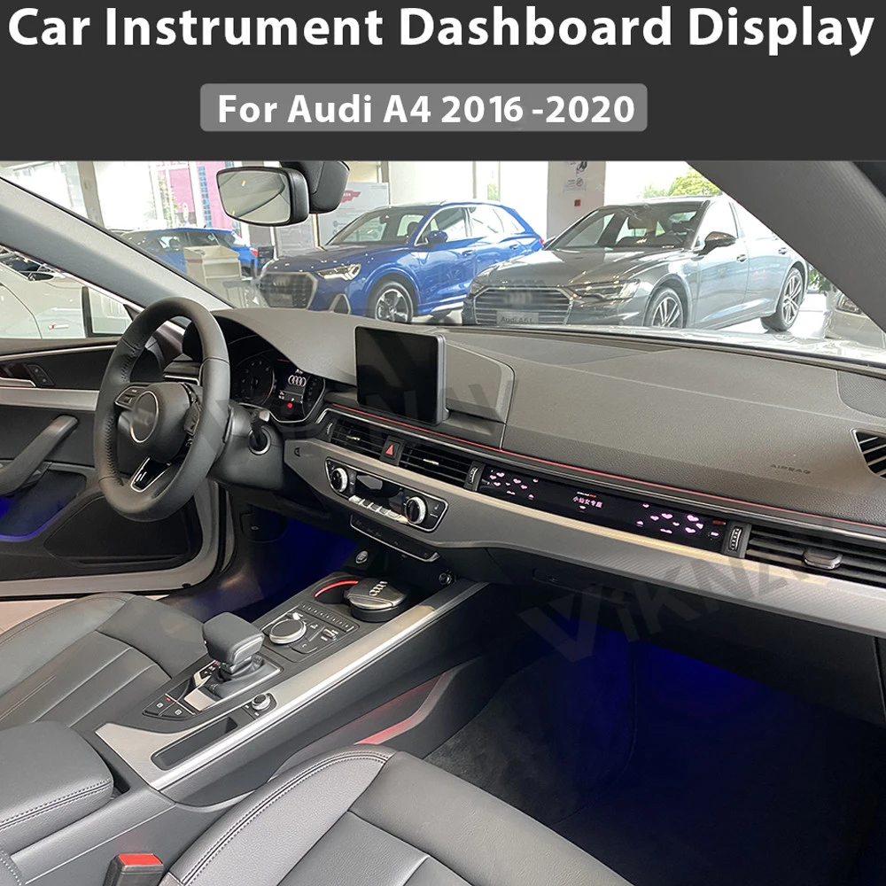 

Android Car LCD Meter instrument copilot display Multimedia for-AUDI A4 2016-2020 Car Instrument Dashboard Display